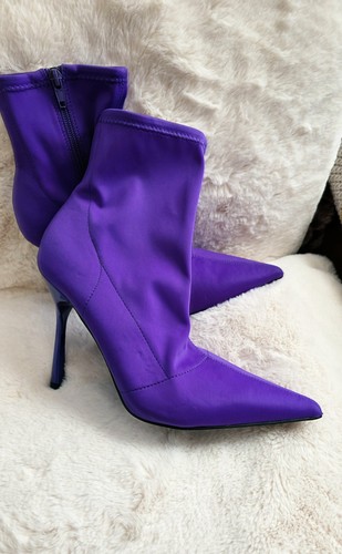 Ladies purple stiletto ankle - ladies,
