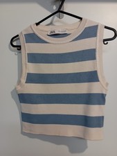 Zara Sleeveless Cropped Jumper