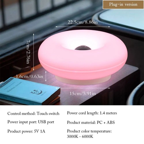 Usb table lamp bedroom bedside - usb,