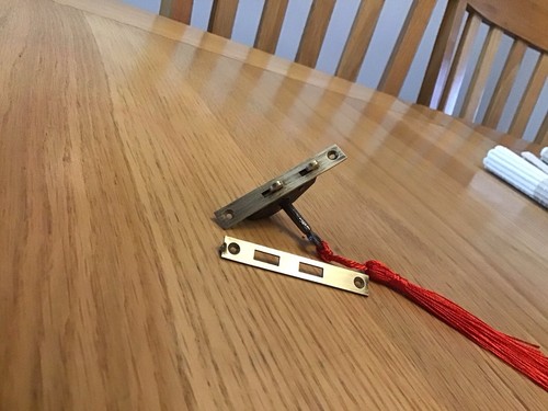 Antique writing slope - slope, lock