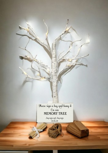 Wedding guest book - book, tree