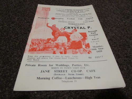 Workington crystal palace - , v