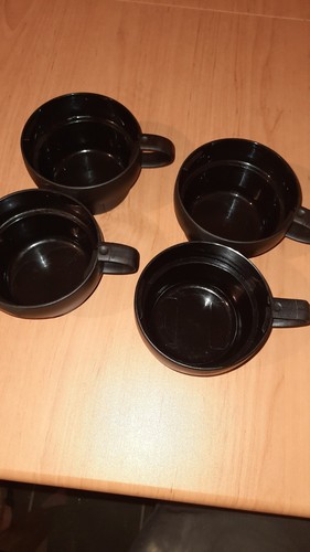 Four plastic cups for tea - plastic,