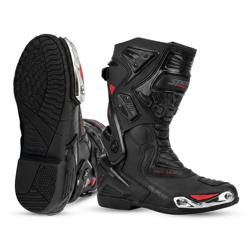 Mens black red - mens, motorbike
