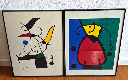 Joan miro lithograph print - (2),