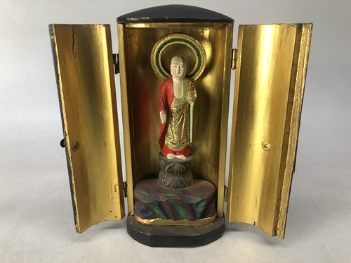 Y8416 statue jizo shrine very - statue,