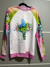 lora zombie hero time clothing meow-rex jumper size xs 