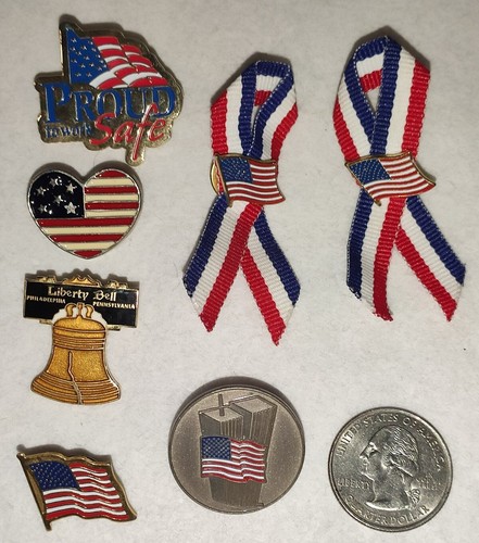 Patriotic american usa pins - patriotic, pins-