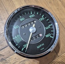 VDO Speedometer Gauge 0-160mph Carrera Porsche 356 Original