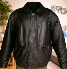 Men’s 3XL Black Leather Car