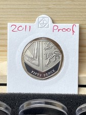 2011 Proof Shield 50p Coin Royal Shield Of Arms Brilliant Uncirculated BU Mint