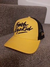 Fresh Ego Kid New Era Baseball Cap Mesh Trucker Yellow/Black O/S Adjustable New