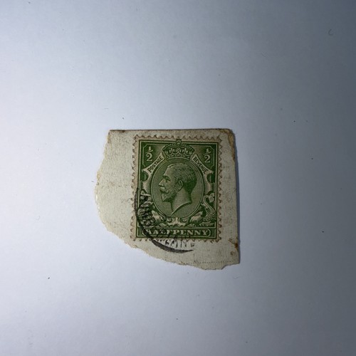 King george half penny green - king,