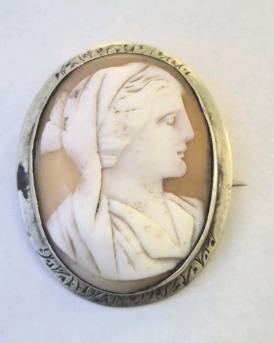 Antique victorian shell cameo - antique,