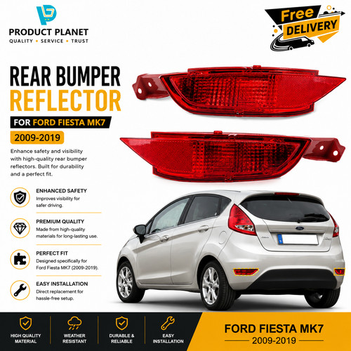 Pair rear bumper reflector - bumper,