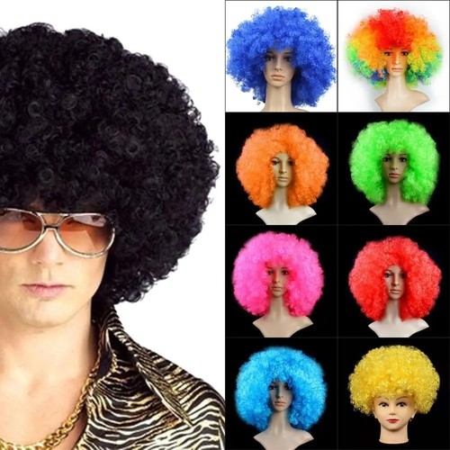 Curly afro fancy dress wigs - afro,