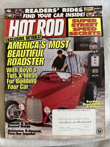 Hot rod magazine may 1996 - rod,