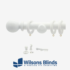 Curtain Pole - 28mm White -