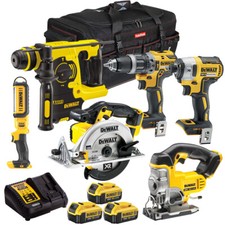 Dewalt DCK699M3TB 18V XR 6 Piece Tool Kit With 3 x 4.0Ah Batteries Charger & Bag
