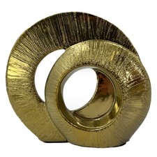 Gold Rounded Textured Abstract