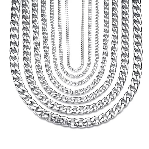 Mens boys curb chain 3mm - curb,