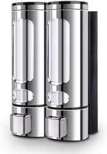 Soap Dispenser Wall Mounted Liquid Bathroom Hand Wash Shower Gel Shampoo Home