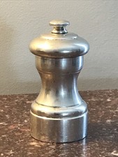 Vintage Sterling Silver Peugeot Pepper Mill Made In France Freres Lion Insignia