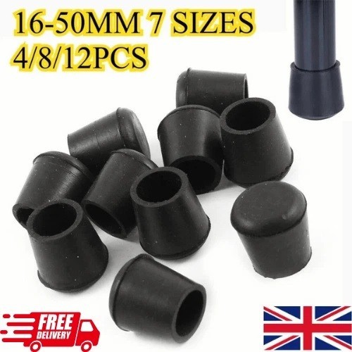 Rubber chair ferrule - 4x,
