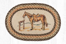 Earth Rugs OP-129 Horse Oval