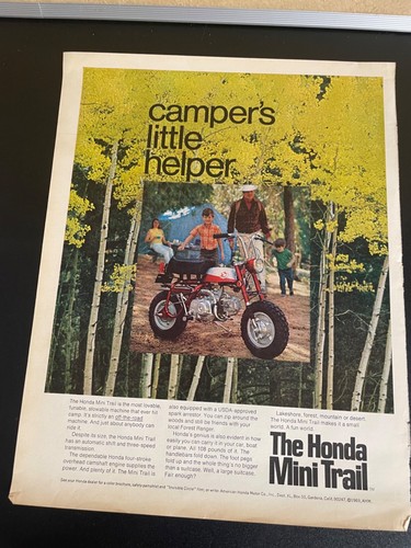 The honda mini trail camper - the,