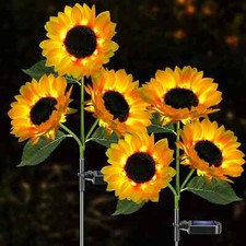 2Pack SUNFLOWER LED SOLAR