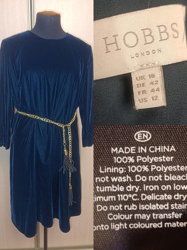 Hobbs velvet turquoise evening - hobbs,