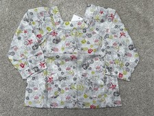 NEW Girls Vertbaudet Shirt Blouse Floral Owl Grey 18-24 24-36 Months