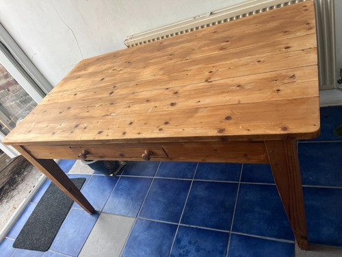 Farmhouse kitchen table pine - kitchen,