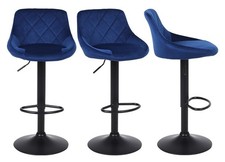 Blue Velvet Bar Stools