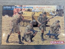Dragon 1:35 Model Kit, British 8th Army Infantry, El Alamein 1942, #6390
