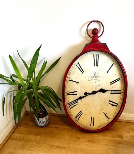 Antique style oval - antique, clock