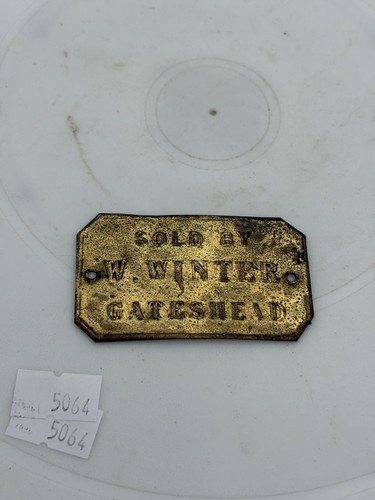 Vintage brass machinery - brass, plaque