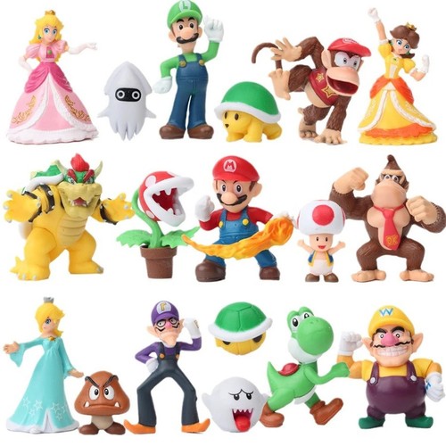 Pcs super mario mini figure - super,