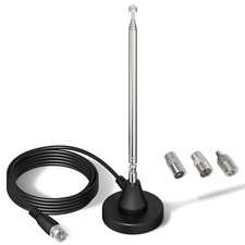 Maswell FM radio dab dab+ antenna telescopic aerial for indoor use magnetic base