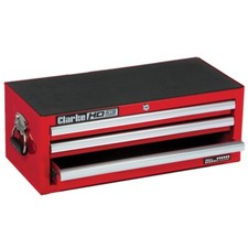 CLARKE TOOL BOX 3 DRAWER STEP UP CHEST RED CBB203C 7638012