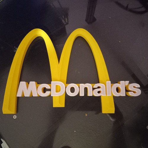 Mcdonald logo sign - mcdonald’s, 3d