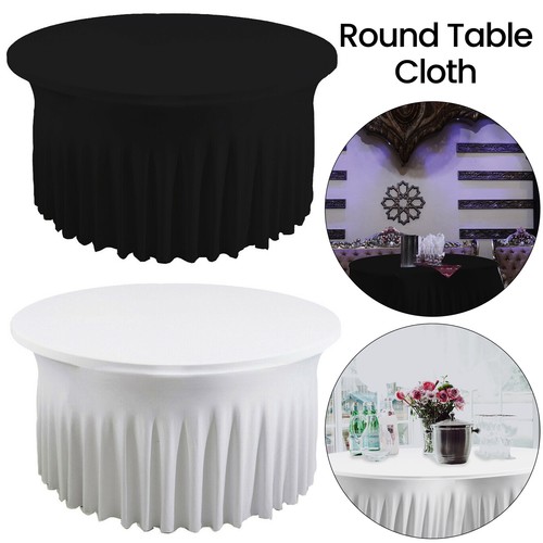 Large round tablecloth table - round,