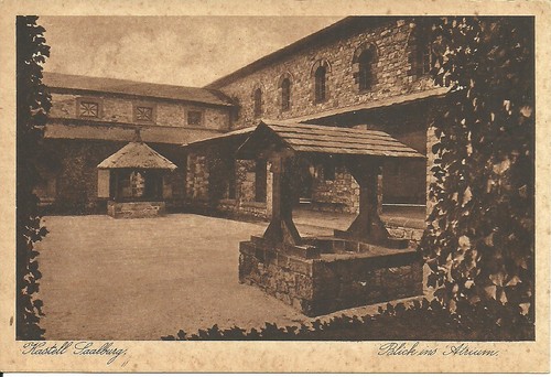 Postcard castle saalburg near - castle,