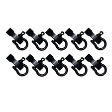 10 Sets Metal Bow Shackle,Alloy Umbrella Rope Buckle, Adjustable D Buckle6169