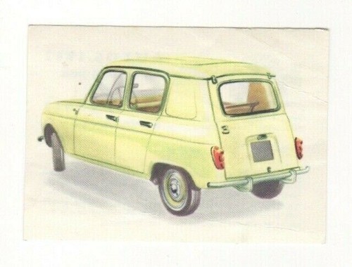Chocolate card 1962 - card, motor