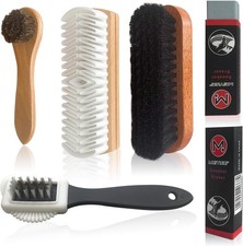 TayBong 6PCS Suede & Nubuck Cleaning Kit Shoe Brush Set Eraser & Brass Bristles