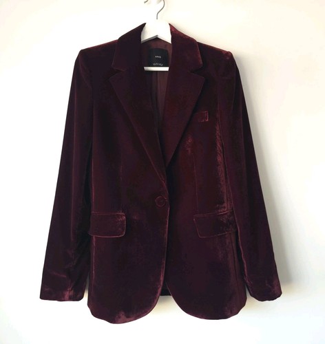 Mango red velvet - red, jacket