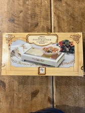 Vintage M&S St Michael Harvest 2 Candle Burner Food Plate Warmer with Box