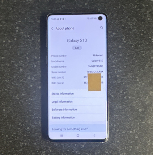 Samsung galaxy s10 128gb - s10, 8gb